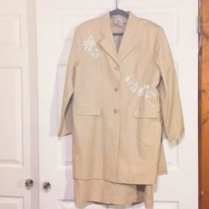Cynthia Taylor (Size 1X) 2 Piece Fully Lined Vintage Overcoat/Dress